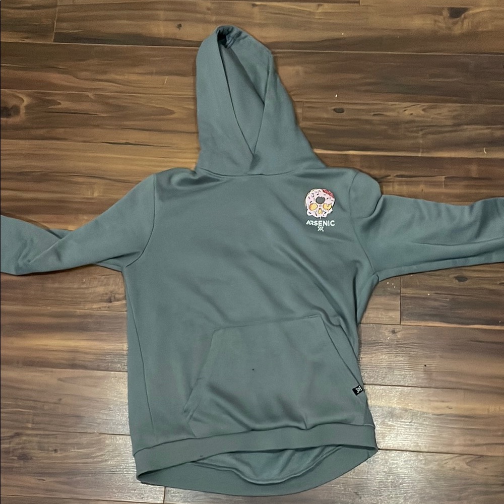Gray Hoodie with Graphic Design